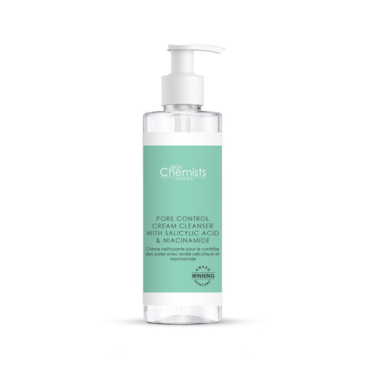 skinChemists Pore Control Cream Cleanser with Salicylic Acid & Niacinamide 200ml