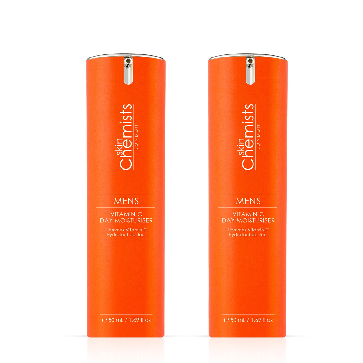 skinChemists Men's Vitamin C Day Moisturiser 50ml Twin Value Savings Pack