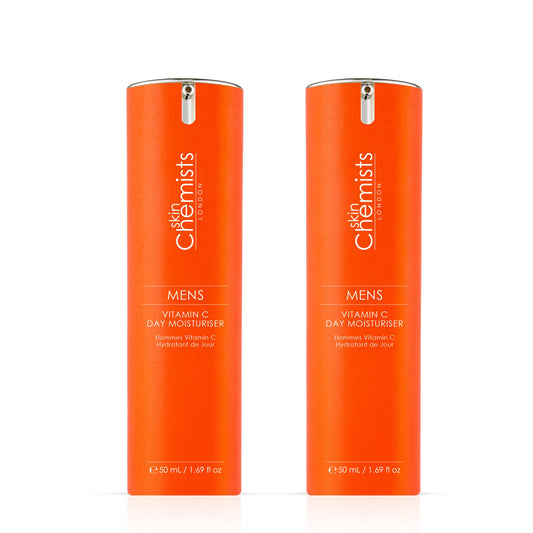 skinChemists Men's Vitamin C Day Moisturiser 50ml Twin Value Savings Pack